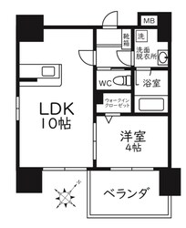 MODERN PALAZZO天神南Leafの物件間取画像